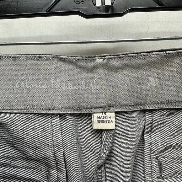 Gloria Vanderbilt Jeans Size14 Classic Straight Stretch Denim Cotton Blend Gray - Picture 3 of 11